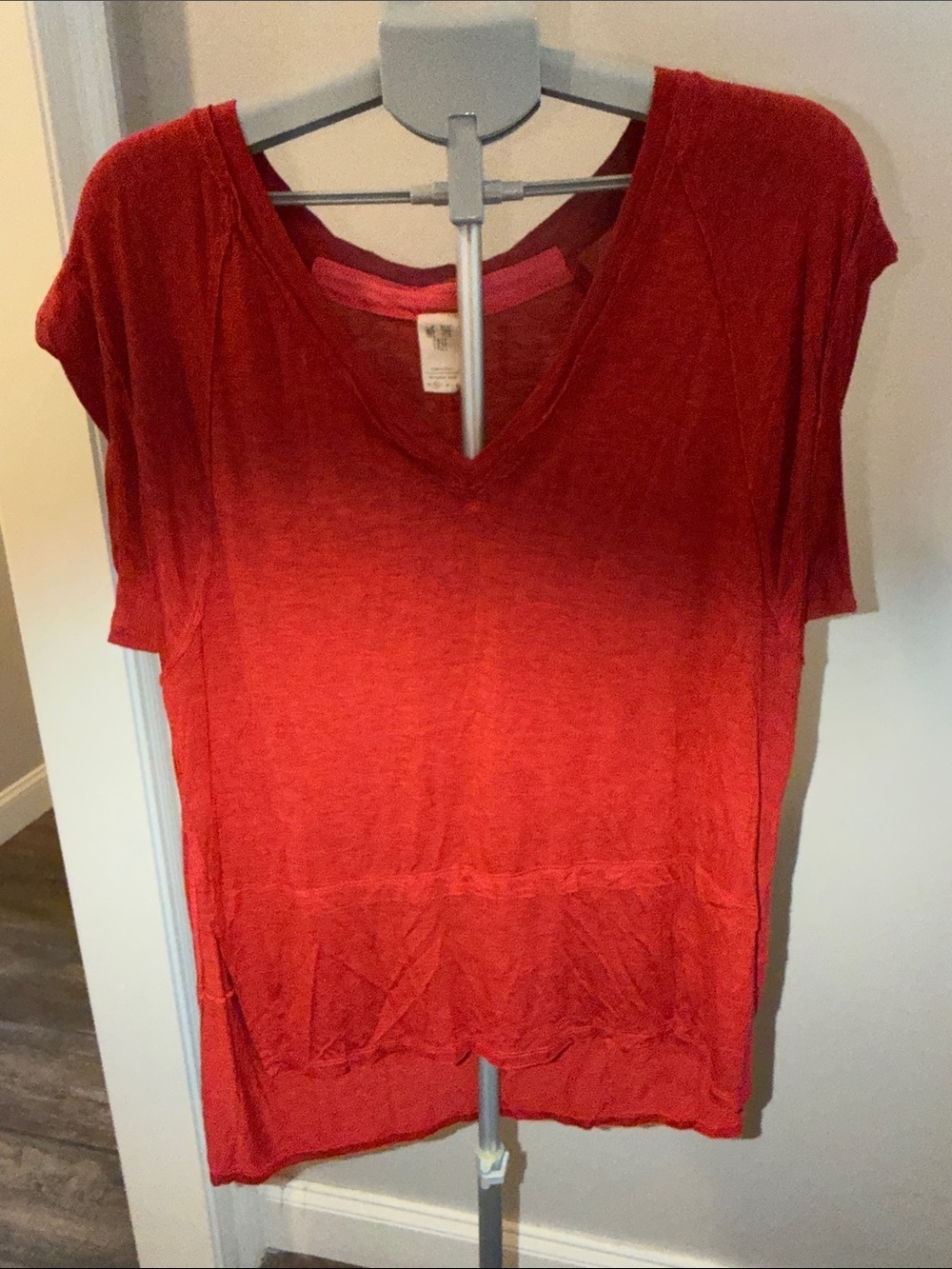 We The Free Relaxed V-Neck Tunic in Rust - Picture 5 of 10